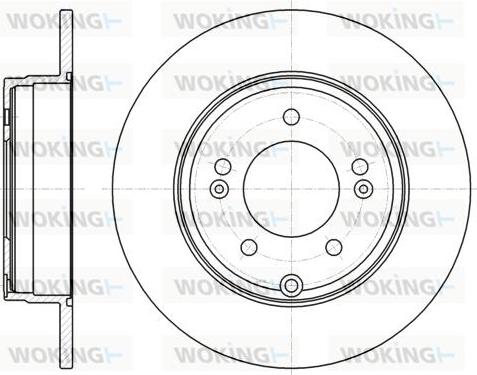 Woking D61884.00 - Disque de frein cwaw.fr