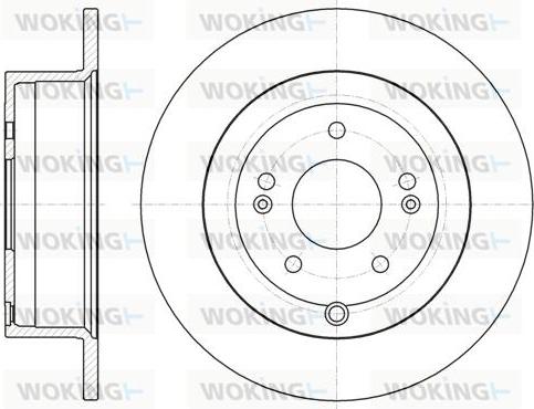 Woking D61886.00 - Disque de frein cwaw.fr