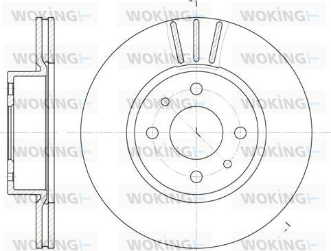 Woking D6183.10 - Disque de frein cwaw.fr