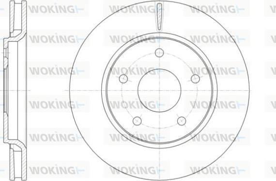 Woking D61393.10 - Disque de frein cwaw.fr