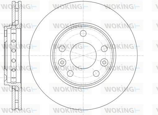 Woking D61346.10 - Disque de frein cwaw.fr