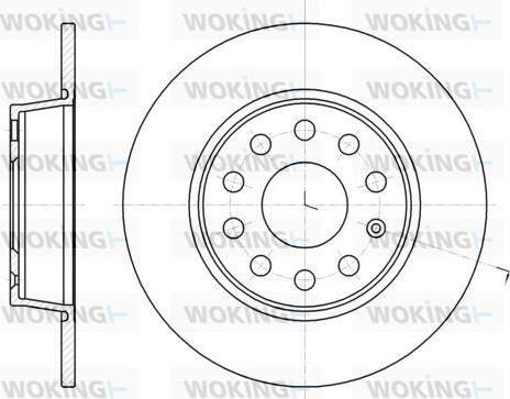 Woking D61340.00 - Disque de frein cwaw.fr