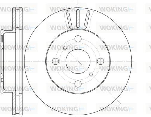 Woking D6134.10 - Disque de frein cwaw.fr