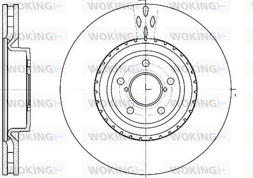 Woking D61341.10 - Disque de frein cwaw.fr