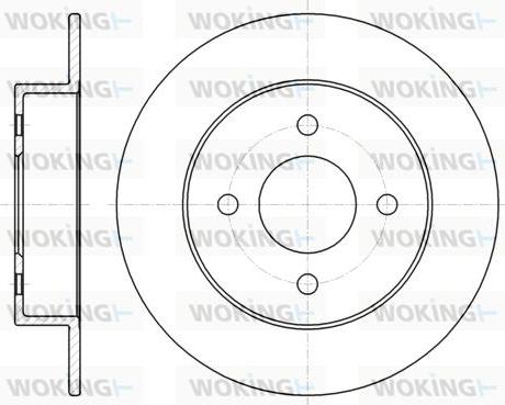 Woking D61353.00 - Disque de frein cwaw.fr