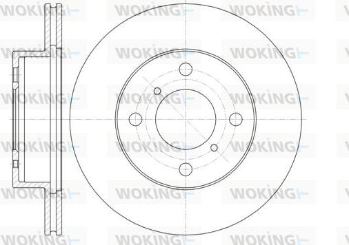 Woking D61353.10 - Disque de frein cwaw.fr