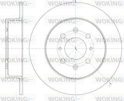 Woking D61352.00 - Disque de frein cwaw.fr