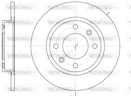 Woking D6136.00 - Disque de frein cwaw.fr