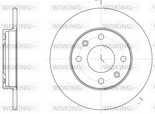 Woking D6130.00 - Disque de frein cwaw.fr