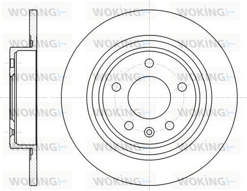 Woking D61315.00 - Disque de frein cwaw.fr