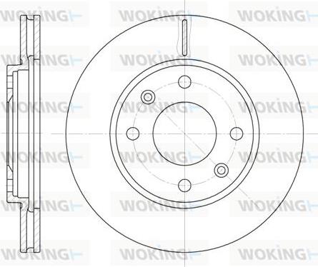 Woking D6131.10 - Disque de frein cwaw.fr