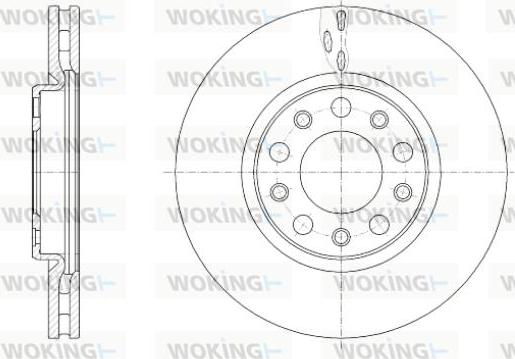 Woking D61389.10 - Disque de frein cwaw.fr