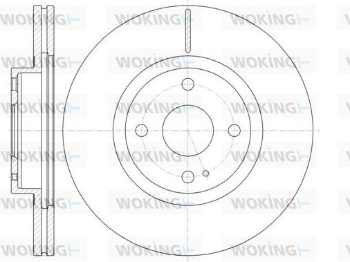 Woking D61380.10 - Disque de frein cwaw.fr