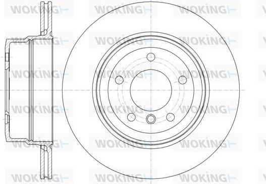 Woking D61336.10 - Disque de frein cwaw.fr