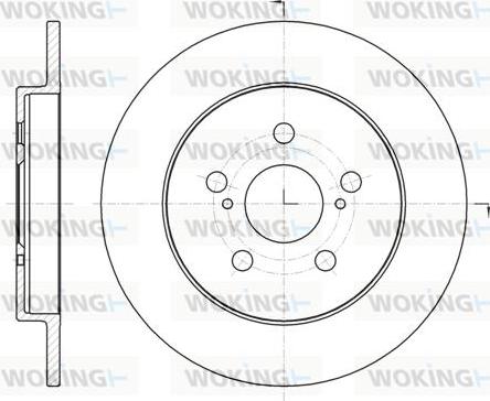 Woking D61326.00 - Disque de frein cwaw.fr