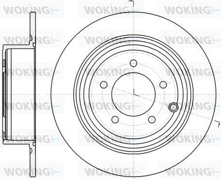 Woking D61290.00 - Disque de frein cwaw.fr