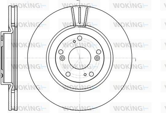 Woking D61297.10 - Disque de frein cwaw.fr