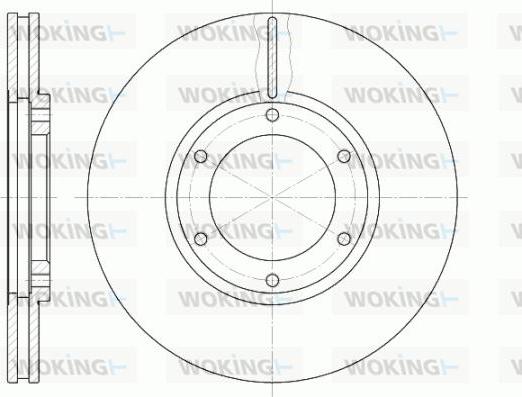 Woking D61240.10 - Disque de frein cwaw.fr