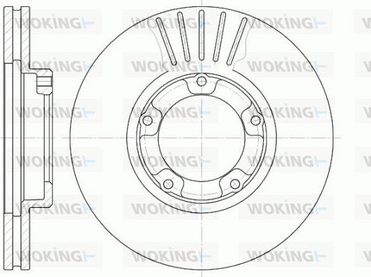 Woking D61247.10 - Disque de frein cwaw.fr