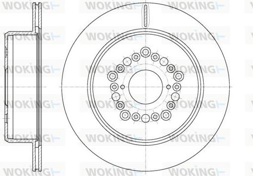 Woking D61254.10 - Disque de frein cwaw.fr