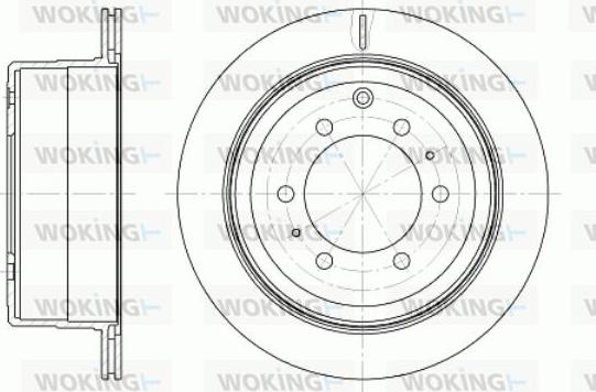 Woking D61256.10 - Disque de frein cwaw.fr