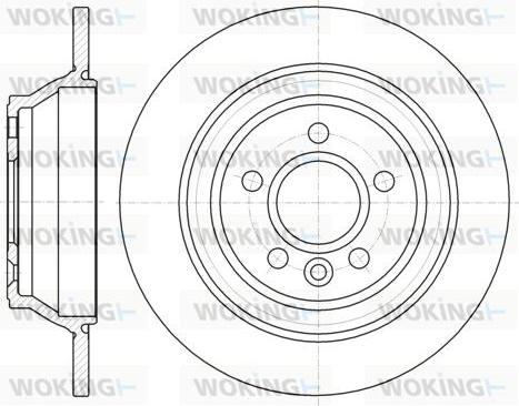 Woking D61265.00 - Disque de frein cwaw.fr