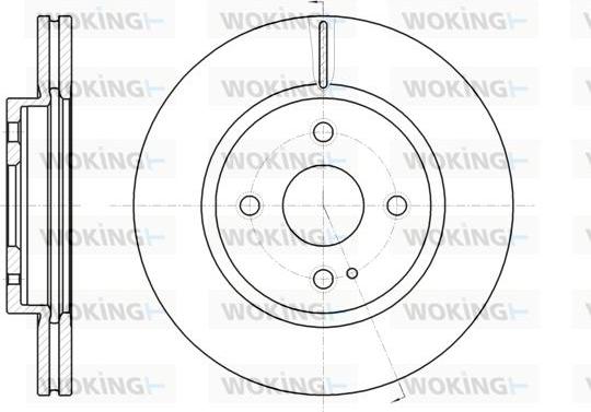 Woking D61266.10 - Disque de frein cwaw.fr