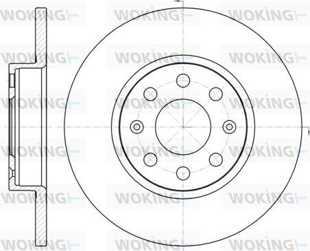 Woking D61209.00 - Disque de frein cwaw.fr