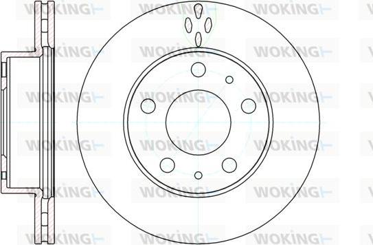 Woking D61204.10 - Disque de frein cwaw.fr