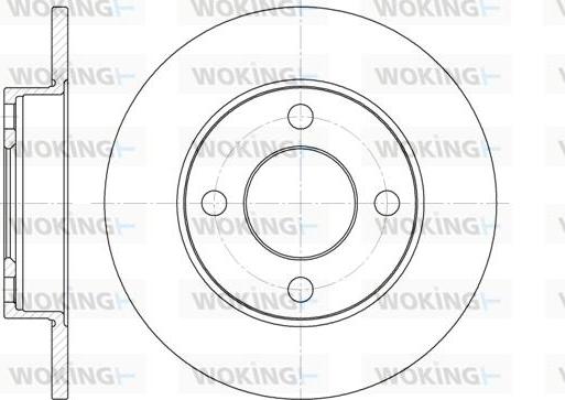 Woking D6120.00 - Disque de frein cwaw.fr