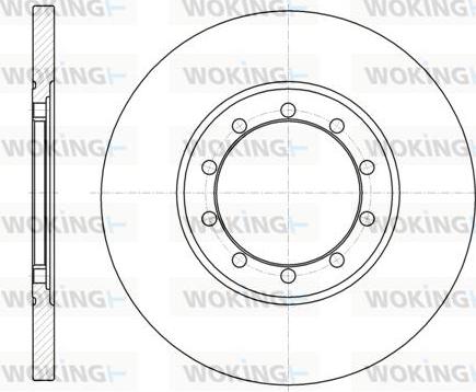 Woking D61201.00 - Disque de frein cwaw.fr