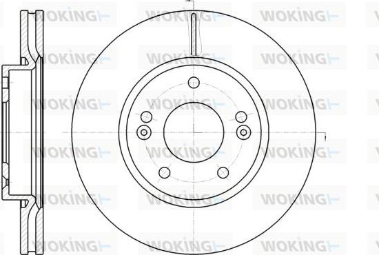 Woking D61208.10 - Disque de frein cwaw.fr