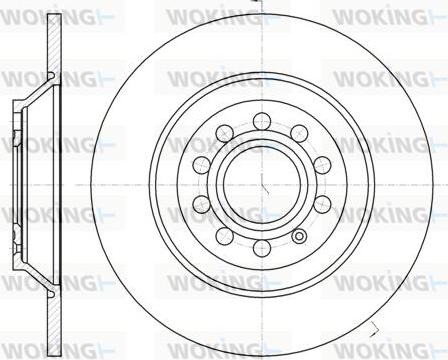 Woking D61207.00 - Disque de frein cwaw.fr