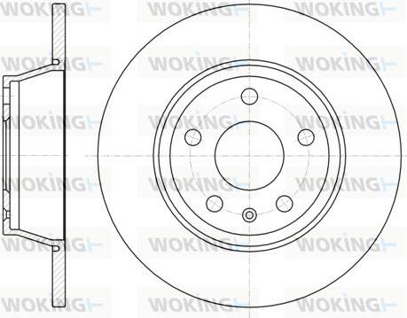 Woking D61214.00 - Disque de frein cwaw.fr