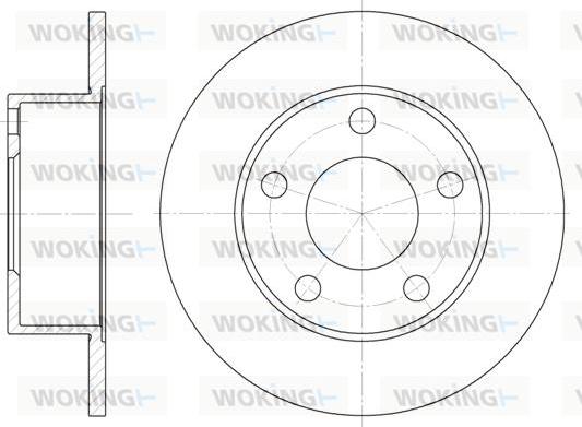 Woking D6121.00 - Disque de frein cwaw.fr