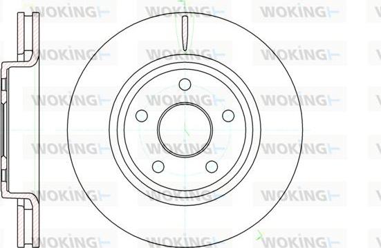 Woking D61210.10 - Disque de frein cwaw.fr