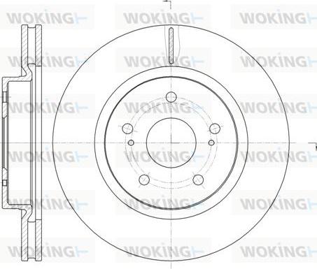 Woking D61212.10 - Disque de frein cwaw.fr