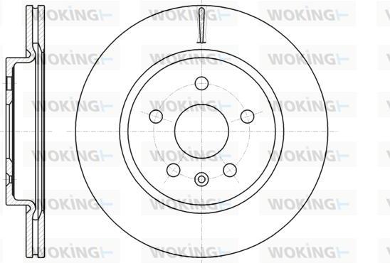 Woking D61284.10 - Disque de frein cwaw.fr