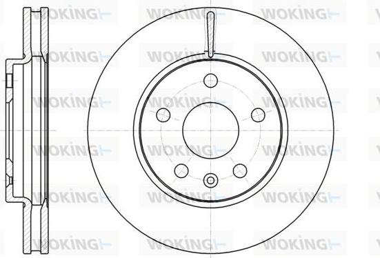 Woking D61285.10 - Disque de frein cwaw.fr