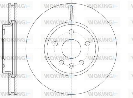 Woking D61286.10 - Disque de frein cwaw.fr