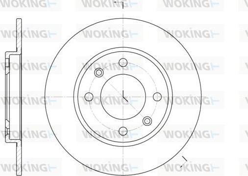 Woking D6128.00 - Disque de frein cwaw.fr