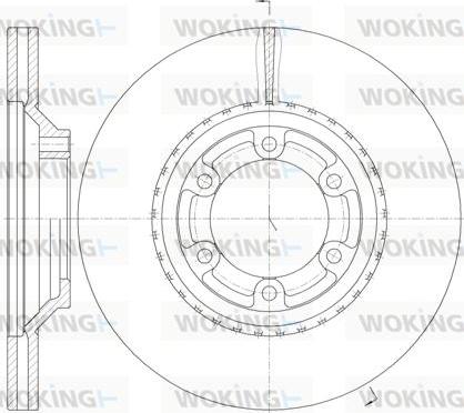 Woking D61288.10 - Disque de frein cwaw.fr