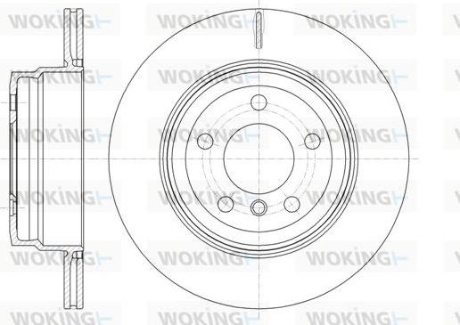 Woking D61287.10 - Disque de frein cwaw.fr