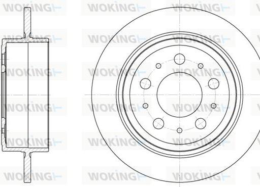 Woking D61224.00 - Disque de frein cwaw.fr