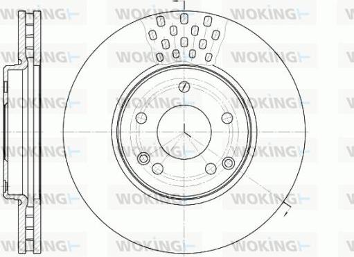 Woking D61225.10 - Disque de frein cwaw.fr