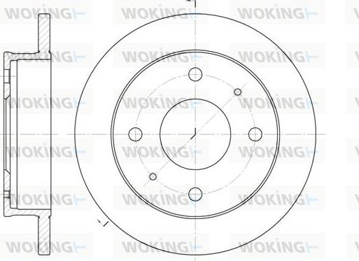 Woking D61226.00 - Disque de frein cwaw.fr