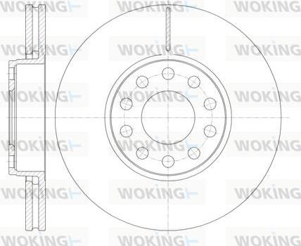 Woking D61227.10 - Disque de frein cwaw.fr