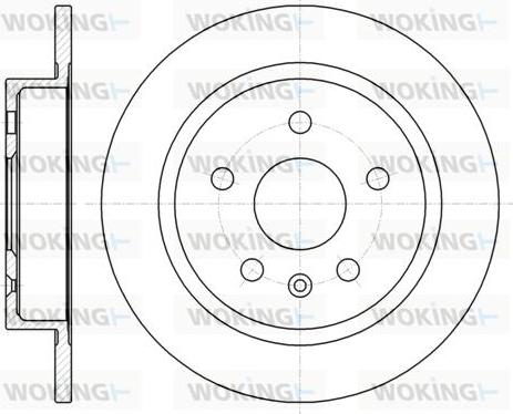 Woking D61279.00 - Disque de frein cwaw.fr