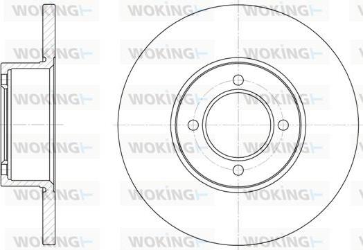 Woking D6127.00 - Disque de frein cwaw.fr