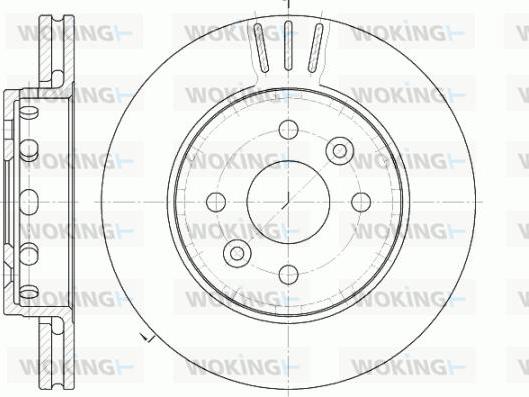 Woking D61272.10 - Disque de frein cwaw.fr